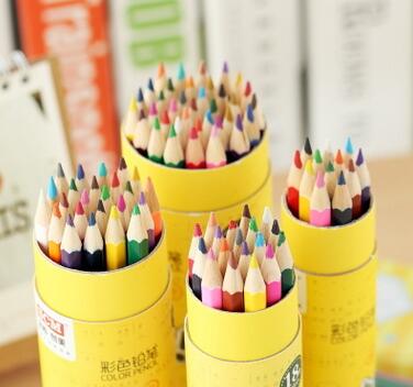 至尚创美V8319彩色铅笔12/18/24/36色桶装绘画笔 秘密花园彩铅笔