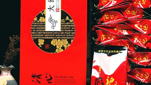 茶叶 新品精美红铁盒装 福建武夷山特级大红袍低价 大批发