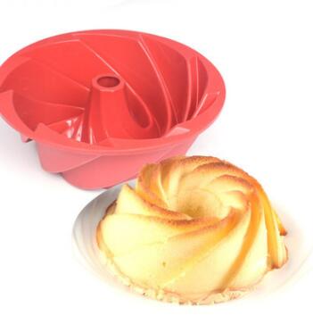 硅胶螺旋蛋糕模 大号空心螺旋蛋糕模 食品级耐高温硅胶模