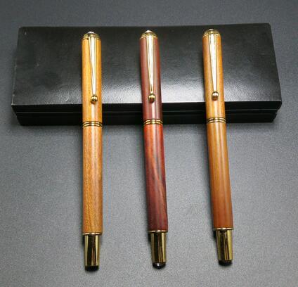 新款金属 木材质宝珠笔商务签字笔男女0.5水笔芯礼品签名水笔定制