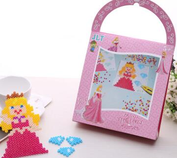 新款儿童益智玩具拼豆套装 趣味睡美人平面拼图 家居创意小装饰