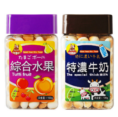 台湾河马莉蛋酥 小馒头儿童零食130g 牛奶/综合进口零食