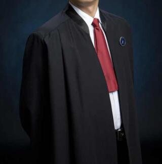 新款 黑色 深藏青色 律师袍 律师服正装中国律师袍 侓师领带徽章