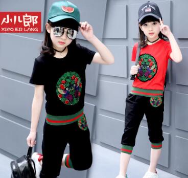 新款男女童班服运动卫衣韩版夏季大码中大童儿童校服套装可定制
