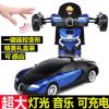 爆款感应遥控一键变形布加迪大号金刚汽车机器人模型儿童电动玩具