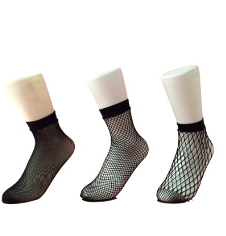 厂家直销2017年新款网格性感短筒袜 平口袜 透气舒适网眼蕾丝网袜