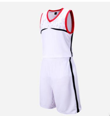 冠健 2018新款速干光板运动球衣男式透气排汗篮球服比赛训练套装