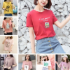 2018夏季新款韩版简约女装短袖t恤女式打底衫