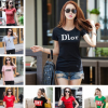 2018新款韩版女装短袖T恤 纯棉女式印花圆领短袖T恤1688厂家直销