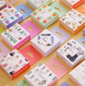 日本和纸胶带 原创和风水彩手帐胶带 相册日记装饰diy彩色胶带