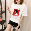 白色短袖t恤女新款韩版夏装学生半袖上衣大码女士打底衫一件代发