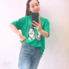 潮流夏季2018女装韩国ins超火甜美搞怪宽松短袖t恤印花大码T恤女