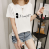 批发2018年夏季新款韩版女式闺蜜学生衣服女 印花短袖T恤小衫女装