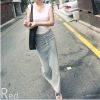 韩版女装2017夏季时尚百搭修身包臀直筒后开叉长款半身裙3003