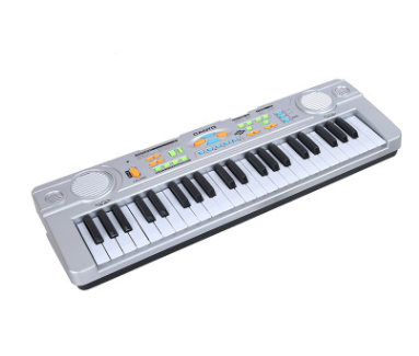 厂家批发儿童宝宝小孩电子琴37键麦克风可充电录音多功能玩具钢琴
