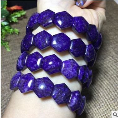 紫龙晶棱形手排 女款单圈手链手镯 款式精美 水晶时尚饰品礼物