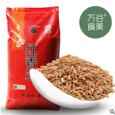 红香米 万谷食美 杂粮 批发 井冈山红米 红糙米 红粳米 新红米