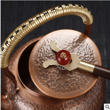 厂家直销茶具智能电陶炉纯手工铜壶中秋礼品铜茶壶套装产地货源批