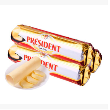 总统淡味黄油卷250g 法国进口食用发酵动物黄油 面包饼干烘焙原料
