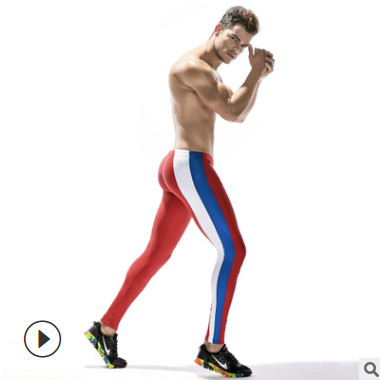 TAUWELL特为新款健身裤男弹力紧身薄款瑜伽长裤跑步运动裤批发