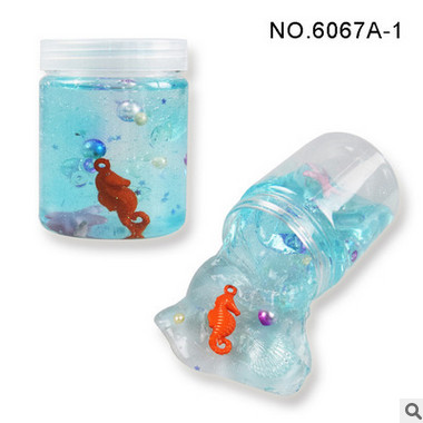 新品水晶泥闪光海底美人鱼透明泥slimeDIY玩具整人玩具史莱姆