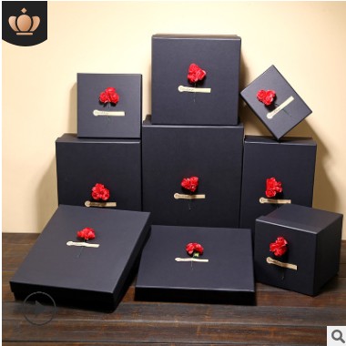 瑞迪斯长方形大号礼品盒牛皮纸盒香水口红礼盒精致礼物包装盒现货