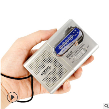 厂家直销迷你便携式FMAM收音机老人家播放器随身听音响BC-R119