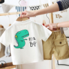 男童恐龙短袖套装夏季2020新款男宝宝翻领polo衫儿童T恤两件套t潮