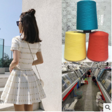 毛织实力加工厂夏季新款性感镂空两件套针织连衣裙定制