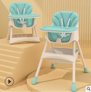 宝宝餐椅餐桌婴儿吃饭椅儿童餐椅便携式家用可折叠多功能bb学坐椅