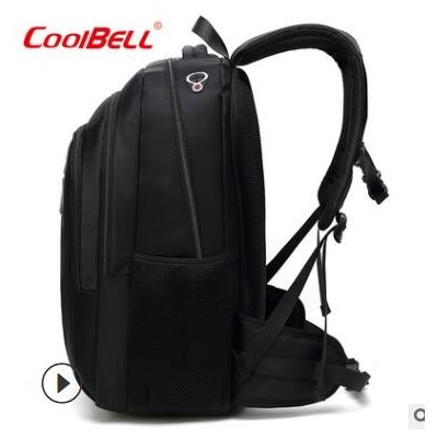 coolbell新款15寸17寸双肩背包笔记本电脑包商务大容量男女士包