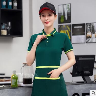 工作服t恤定制餐饮餐厅男女工衣夏季火锅饭店服务员长短袖印logo