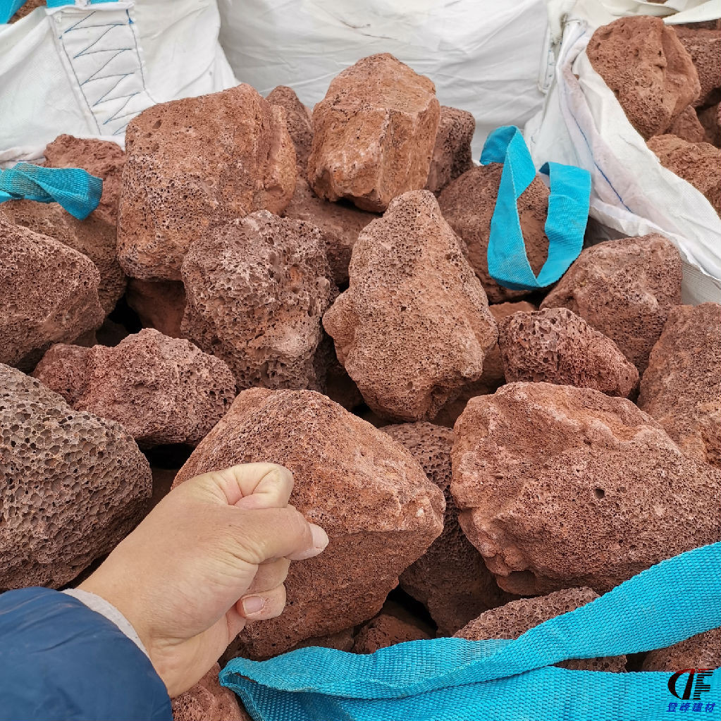 火山岩石材5-8厘米火山岩填料价格广东