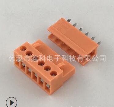 3.96MM插拔式PCB接线端子绿色橙色端子HT396-3.96MM公母插拔端子