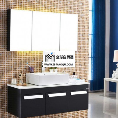 广东专业生产不锈钢浴室柜 卫浴洁具防水浴室柜镜柜