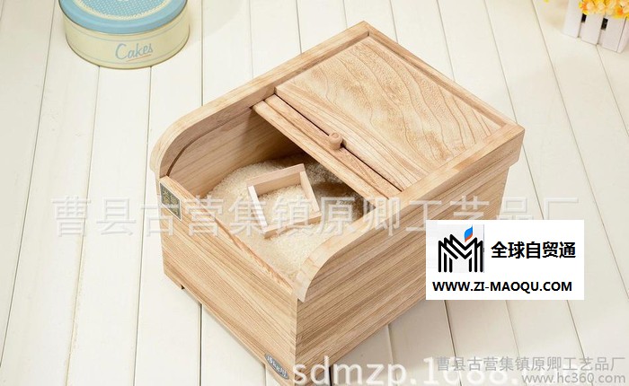桐木储米箱米桶面粉箱橱柜实木米缸五谷杂粮箱