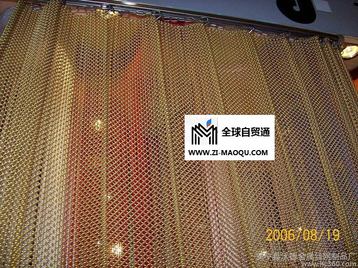 供应沃德222金属垂帘网装饰网窗帘规格