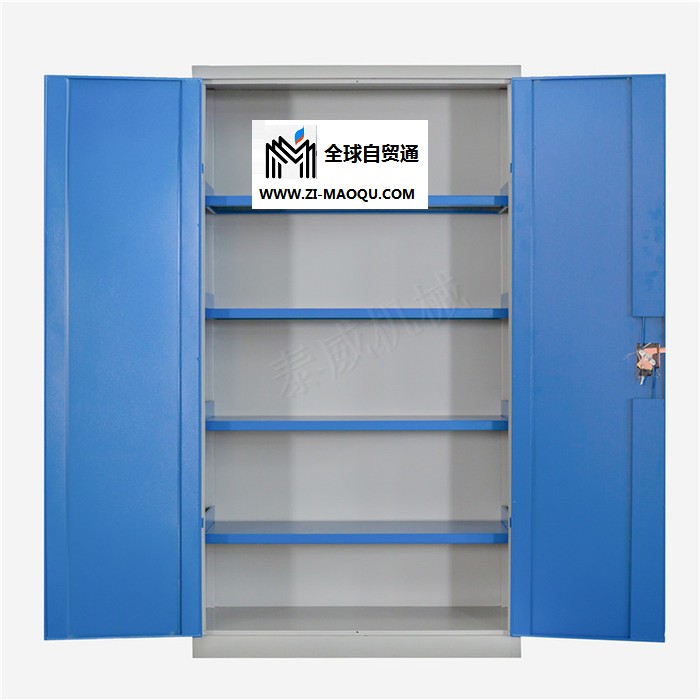重型五金置物柜 双开门四层板大工具柜 适用于物品整理