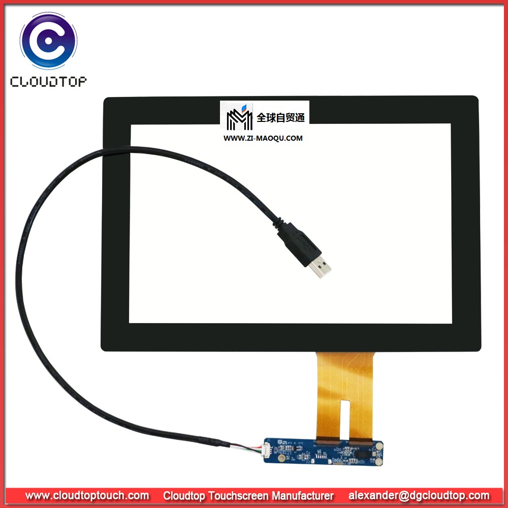 东莞触摸屏厂家定制工控通讯车载平板10.1寸电容触摸屏USB接口