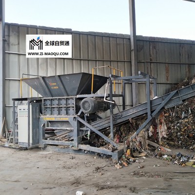 稻草秸秆处理设备 九龙机械 大型固废粉碎机 垃圾处理设备价格