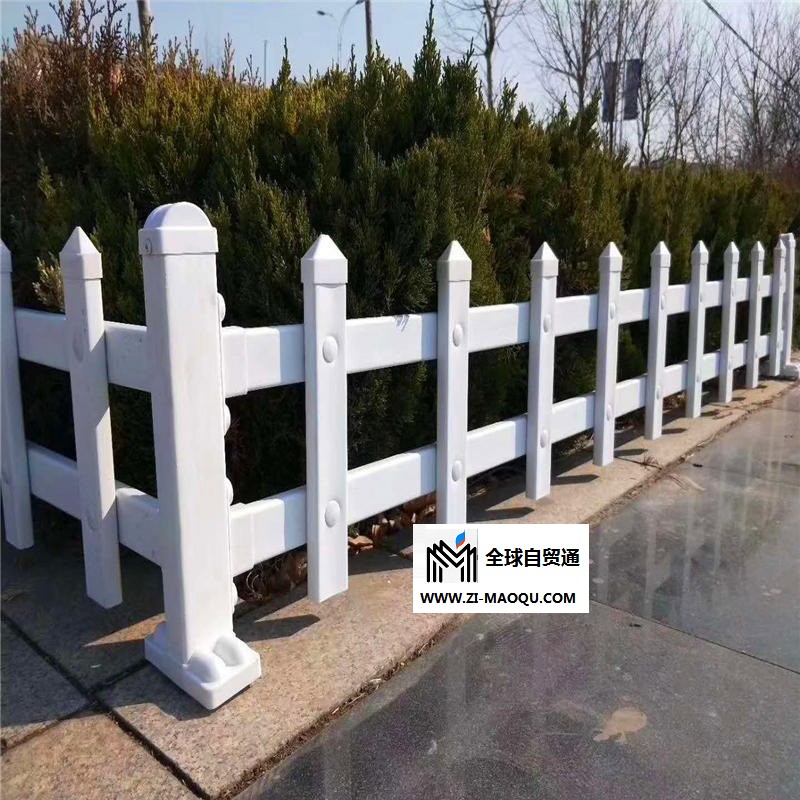 现货定制pvc草坪围栏 花园绿化带草坪护栏 庭院护栏园林pvc塑钢护栏峰尚安护栏