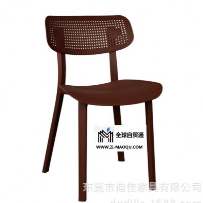 厚街环保PP塑胶椅 一次成型PP塑胶椅 餐厅塑料椅 休闲塑料椅 PP餐椅 PC塑胶椅 休闲餐椅 迪佳家具休闲椅