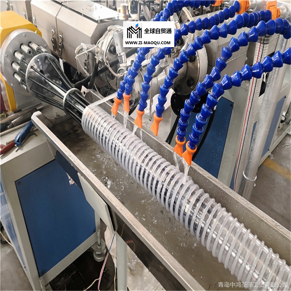 加筋管生产线/PVC缠绕管生产线/中鸿塑机PVC加筋管软管机器